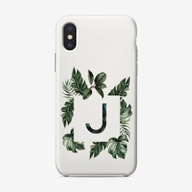 Botanical Alphabet J Phone Case