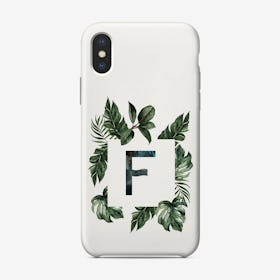Botanical Alphabet F Phone Case