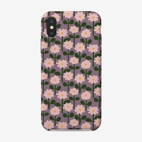 Pink Paper Cutout Flower Pattern Phone Case