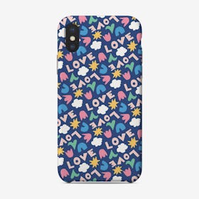 Abstract Love Pattern Phone Case