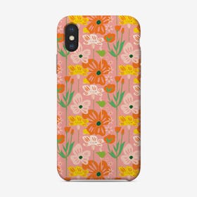 Pink Meadow Pattern Phone Case