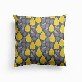 Pears And Plums Canvas Cushion