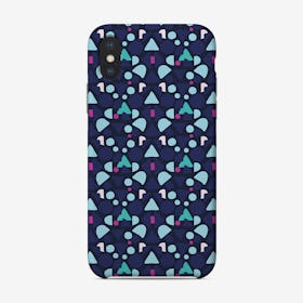 Blue Boom Of Shapes Phone Case