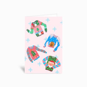 Ugly Christmas Sweater Party Greetings Card