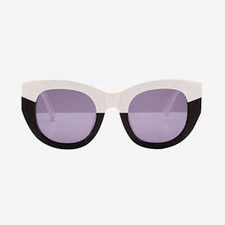 Pacifica Sunglasses - White & Black