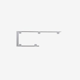 ASYMMETRICAL C Wall Shelf in White