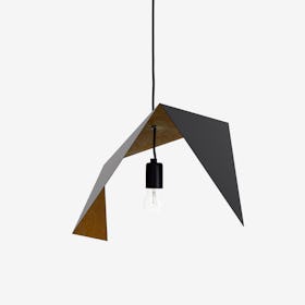 DUO BIRD II Pendant Light in Black Rust