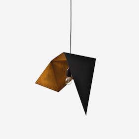 DUO BIRD I Pendant Light in Black Rust