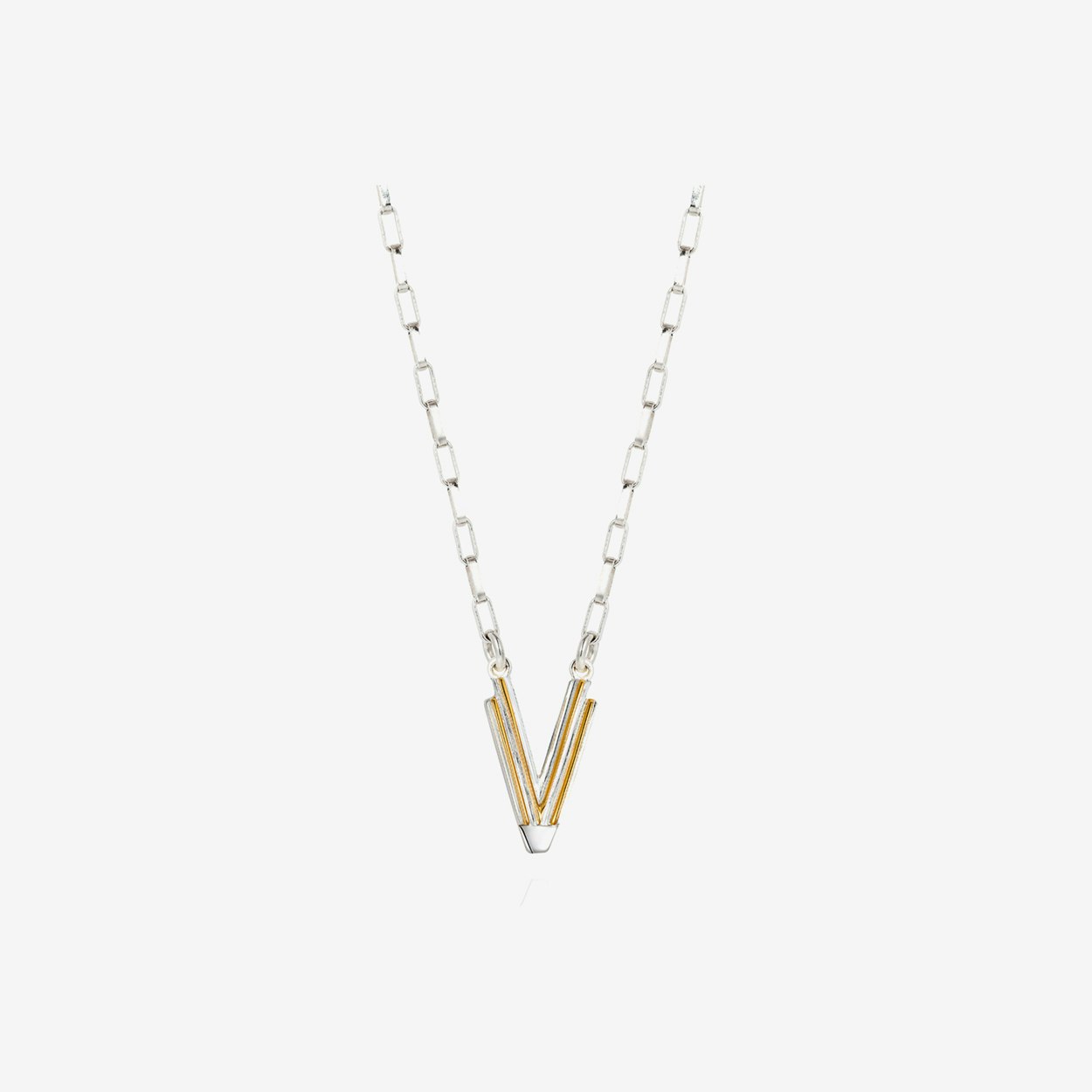 Saxony V Initial Necklace by Yasmin Everley Jewellery