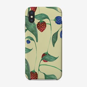 Elephant In A Strawberry Field Phone Case