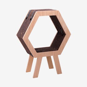 Como Nuuk Side Table - Dark Cork