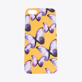 Butterflies Phone Case in Yellow, iPhone 5