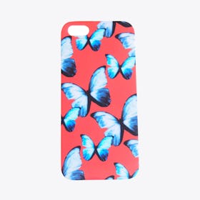 Butterflies Phone Case in Red, iPhone 5