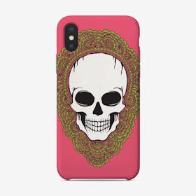 Skull Drawing Meditation Phone Case