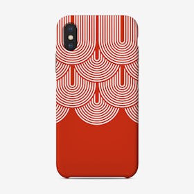 Red Geometry Phone Case