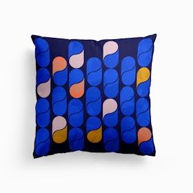Blue Modern Pattern Cushion