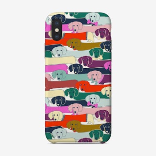 Long Dog Pattern Phone Case