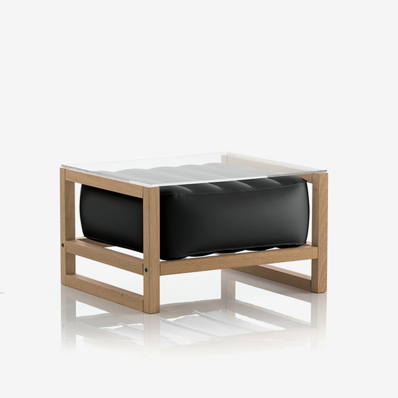 YOKO COFFE TABLE - Opaque Black - Wood Frame