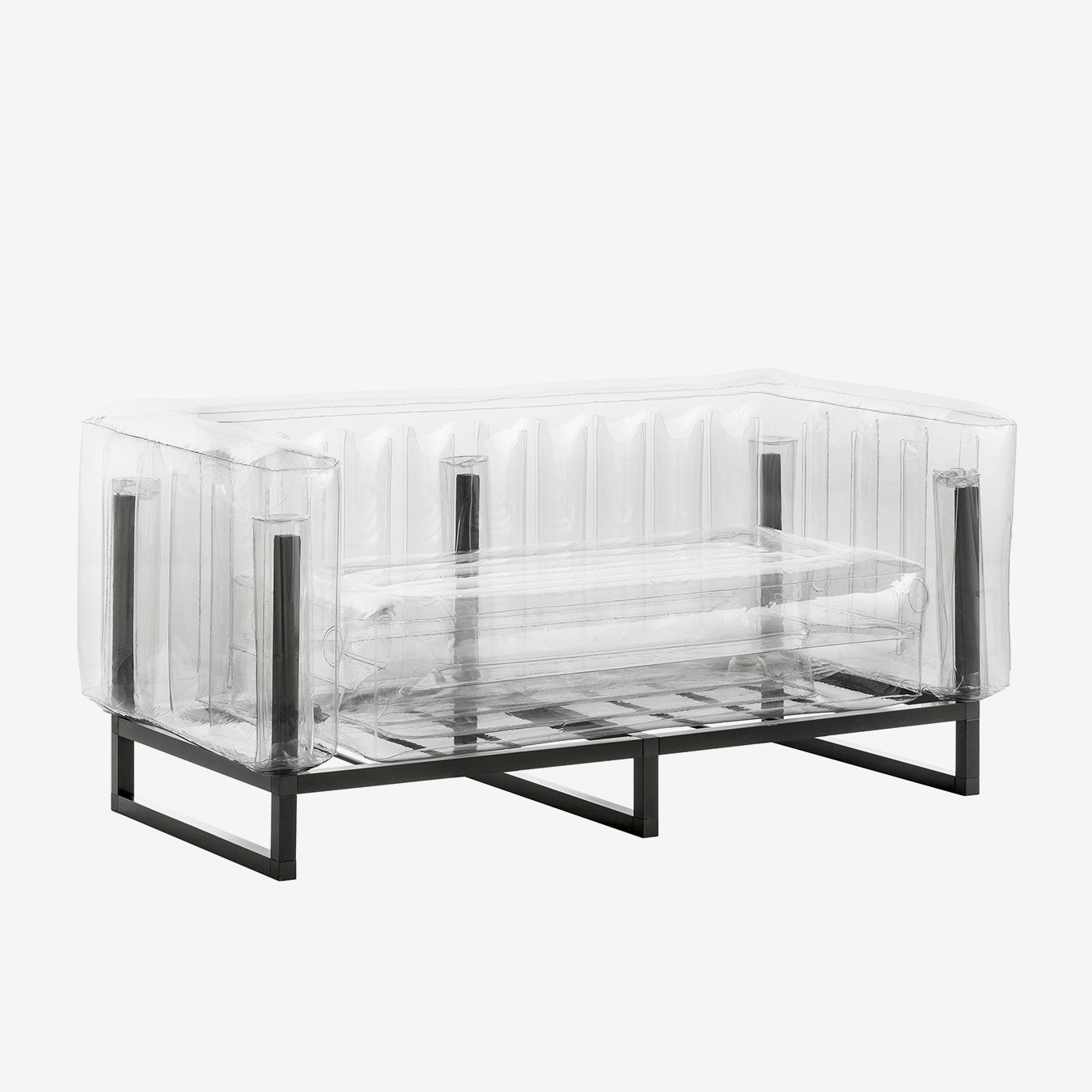 YOMI SOFA - Transparent - Black Frame by Mojow
