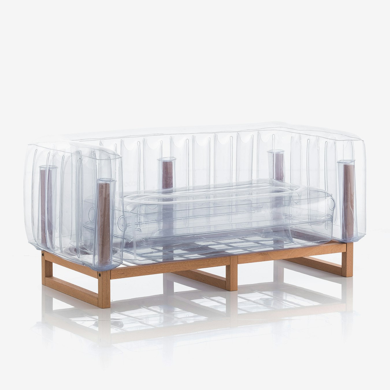 YOMI SOFA - Transparent - Wood Frame