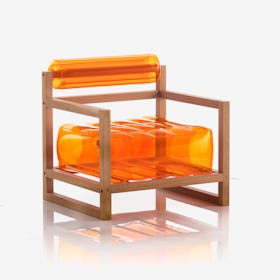 YOKO - Crystal Orange - Wood Frame