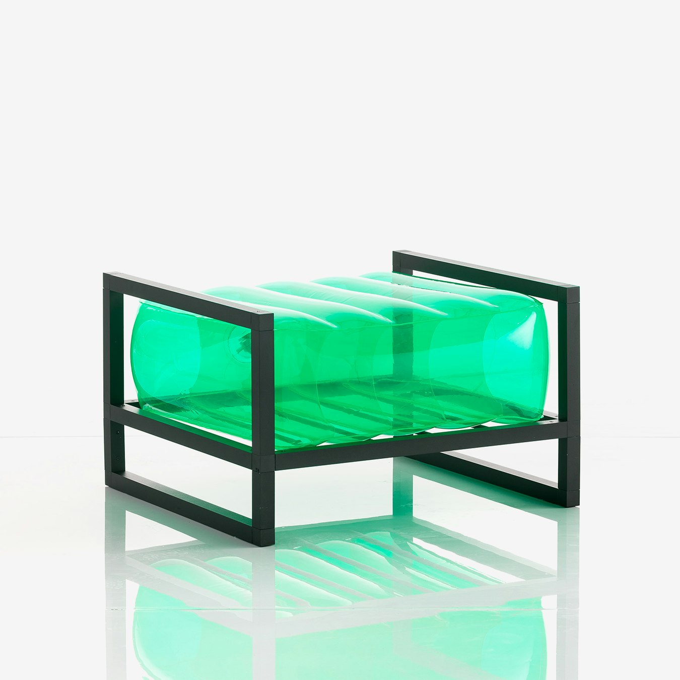 YOKO PUFF - Crystal Green - Black Frame