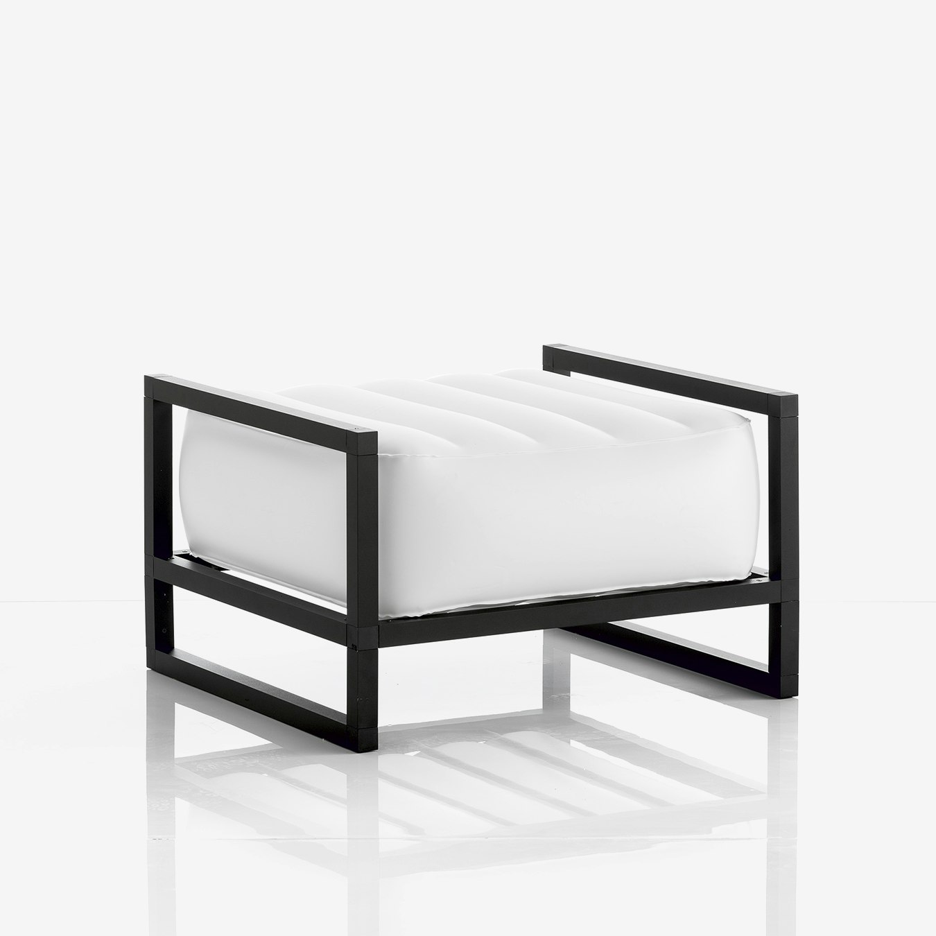 YOKO PUFF - Opaque White - Black Frame