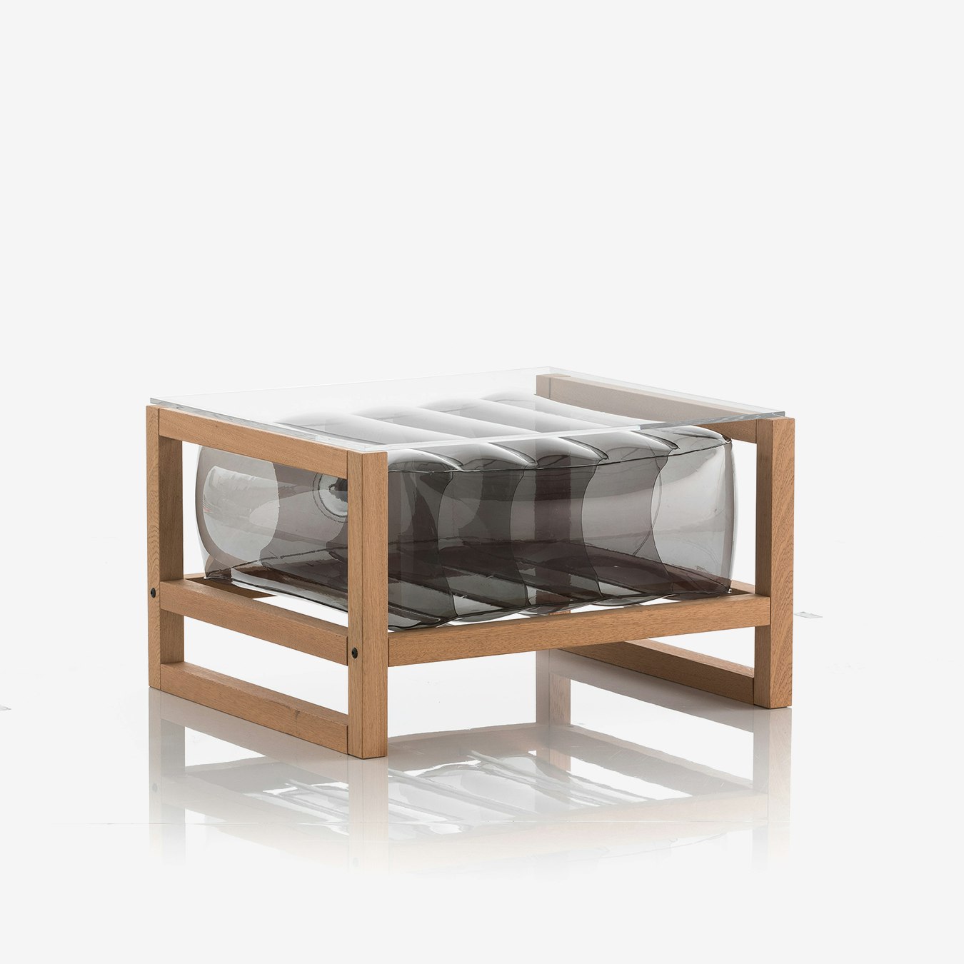 YOKO COFFE TABLE - Crystal Black - Wood Frame