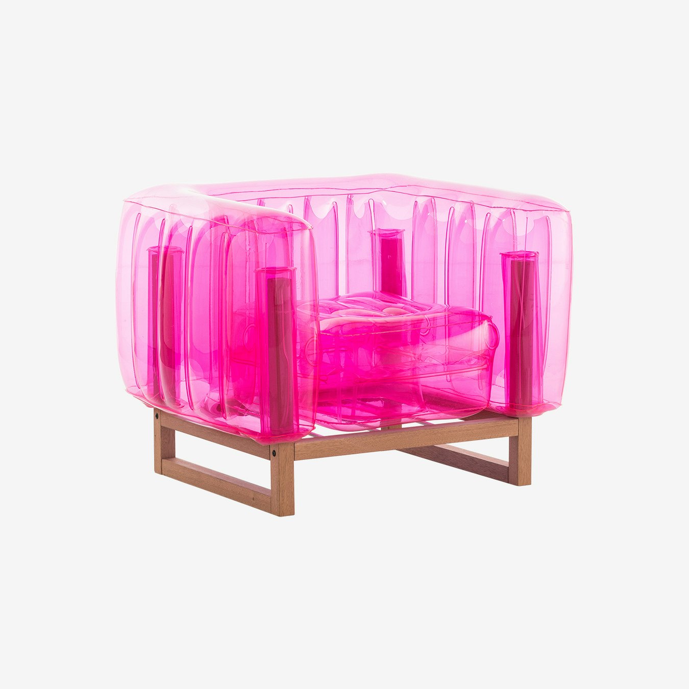 YOMI EKO WOOD Armchair - Pink