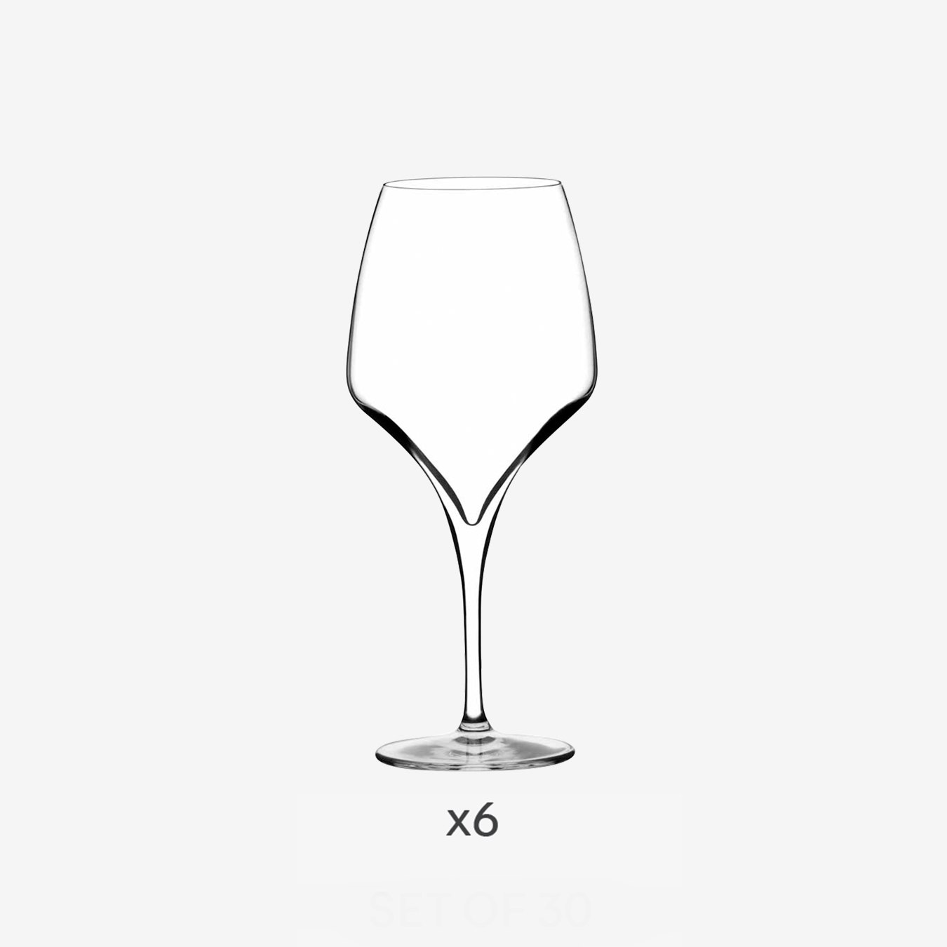 Italesse Tiburon Large Wine Glass in a Box of 6 by Italesse