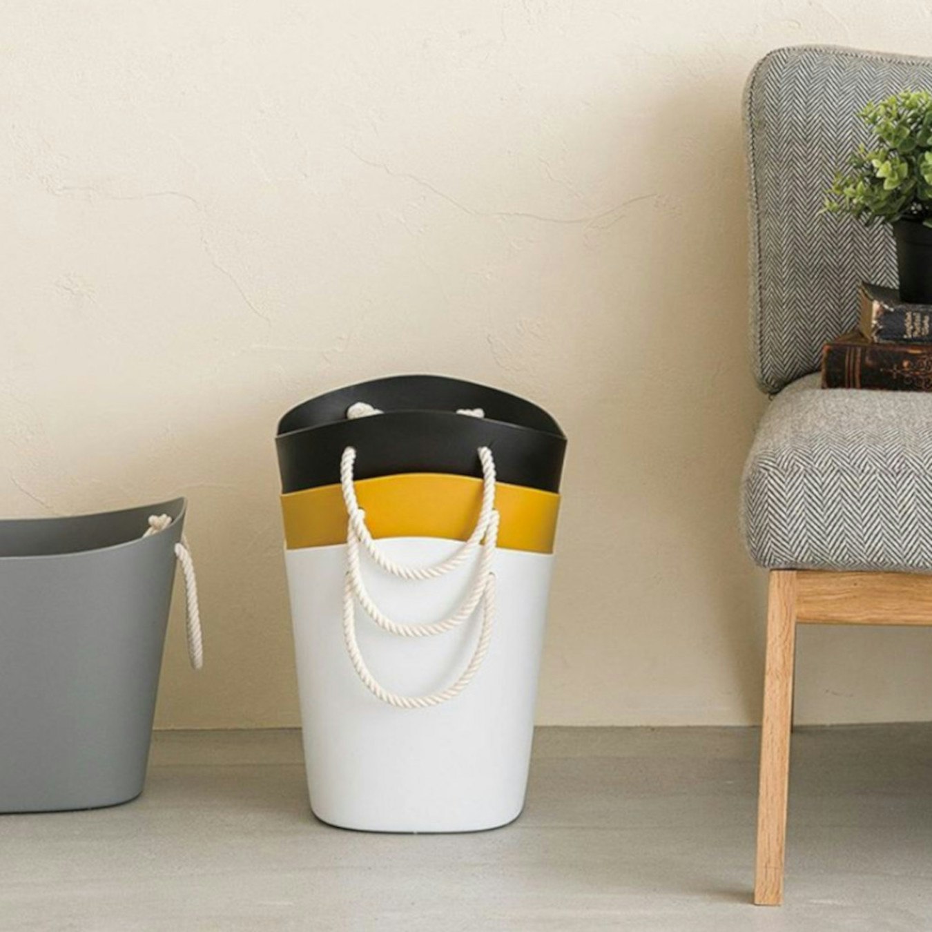 Balcolore Laundry & Storage Basket in Mustard by Hachiman