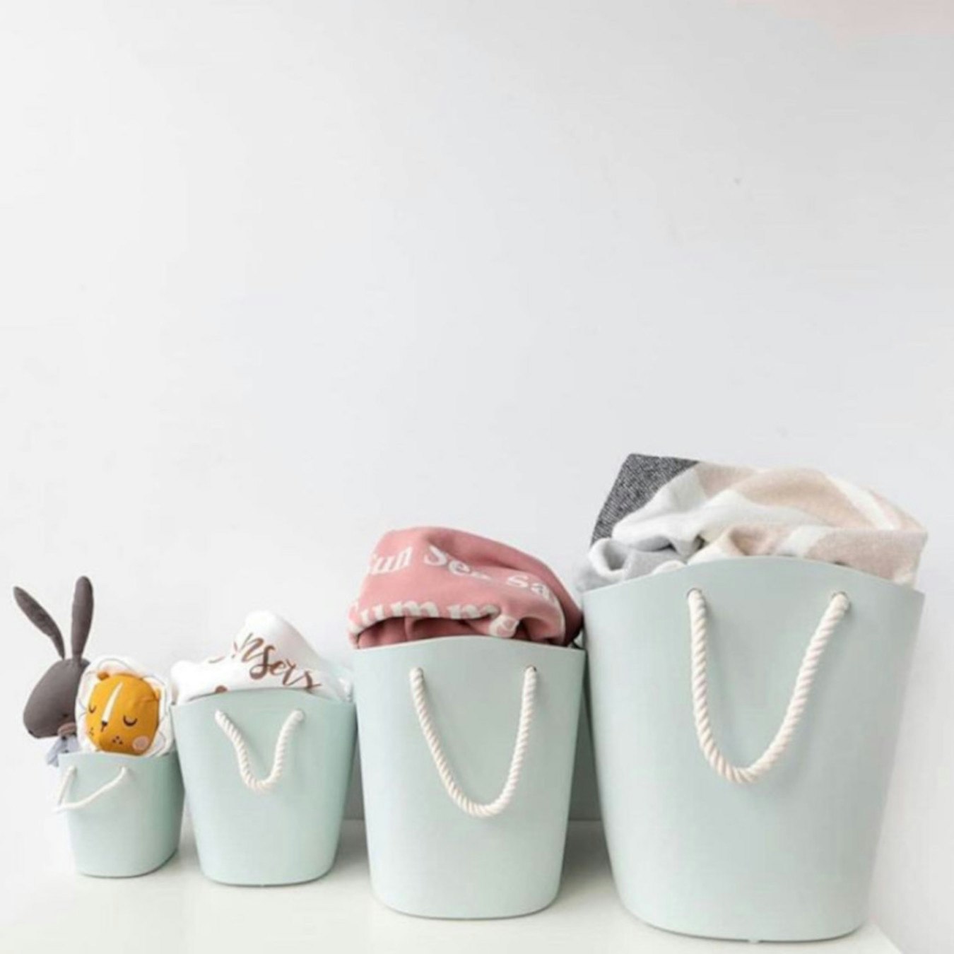 Balcolore Laundry & Storage Basket in Sky Blue by Hachiman