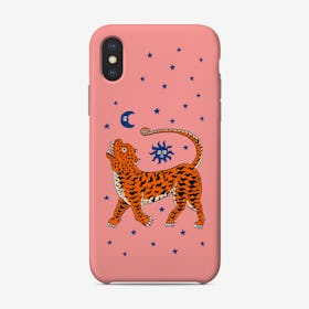 Tiger Temple Stars Pink Phone Case