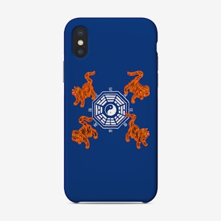 Bagua Tigers Blue Phone Case
