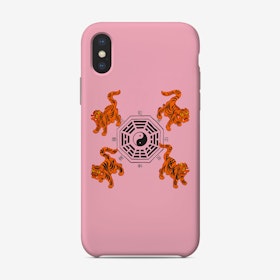 Bagua Tigers Pink Phone Case