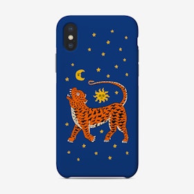 Tiger Temple Stars Blue Phone Case