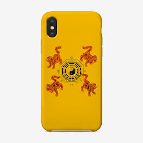 Bagua Tigers Yellow Phone Case