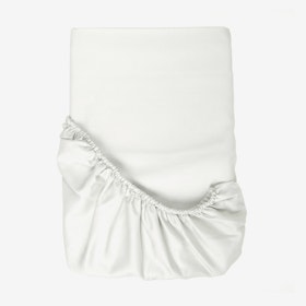 Sateen Fitted Sheet - White