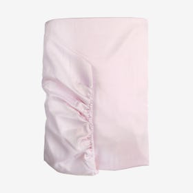 Sateen Fitted Sheet - Light Pink