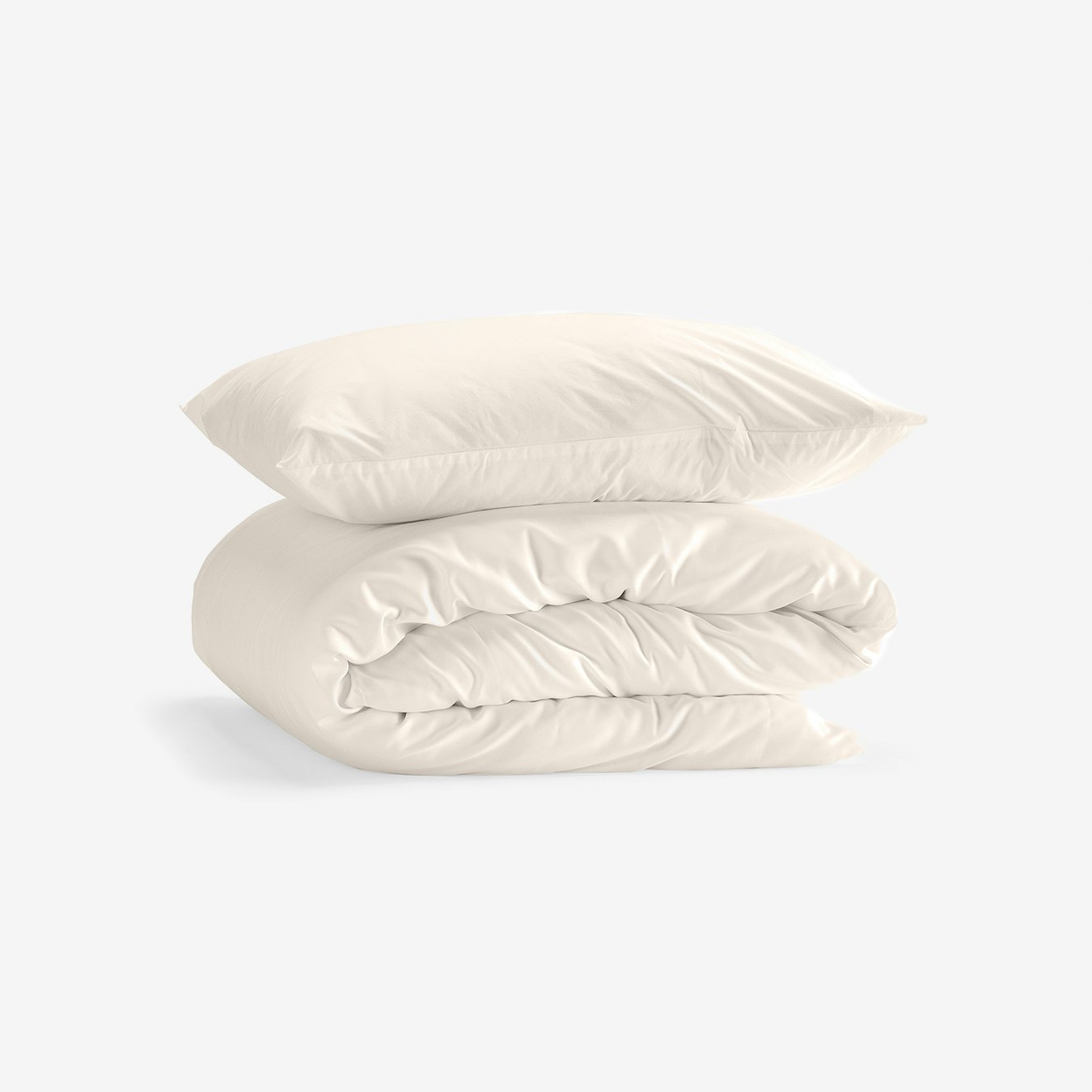 Single Percale Duvet Set Duvet Cover Pillow Case Baltic Sand