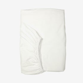 Percale Fitted Sheet - White
