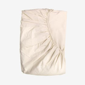 Percale Fitted Sheet - Baltic Sand