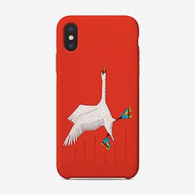 Skating Swan Phone Case