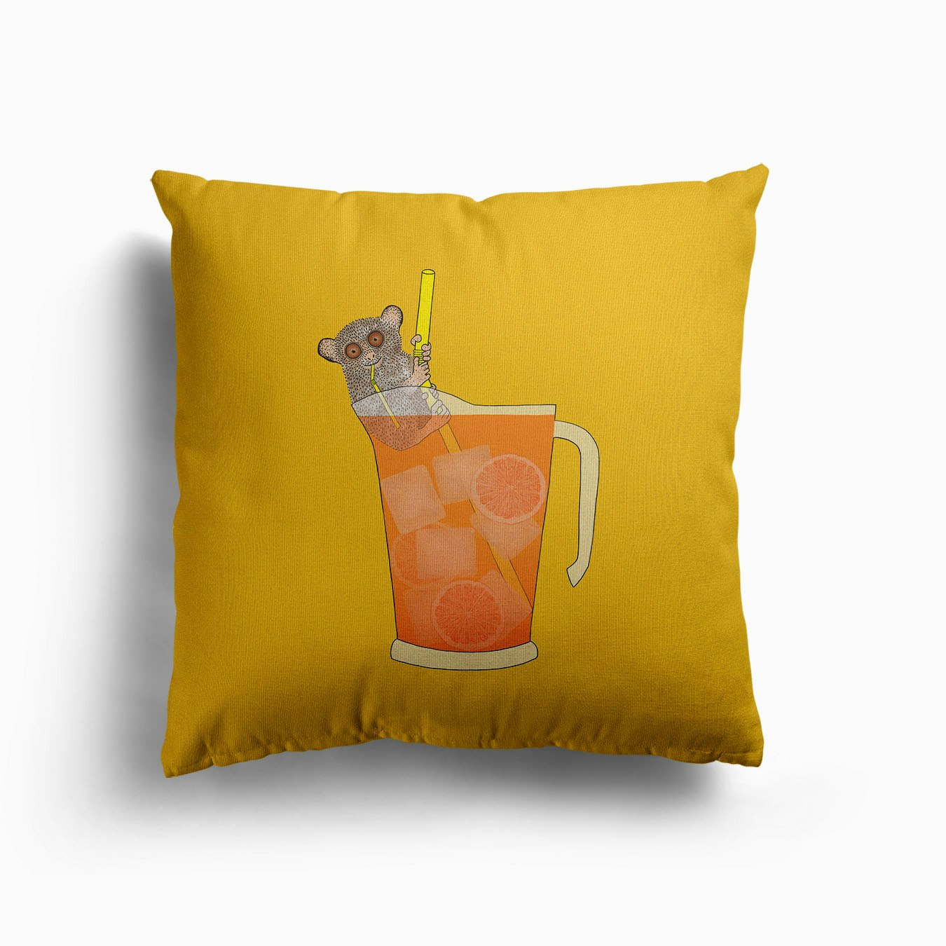 Tiny Tarsier Big Drink Canvas Coussin