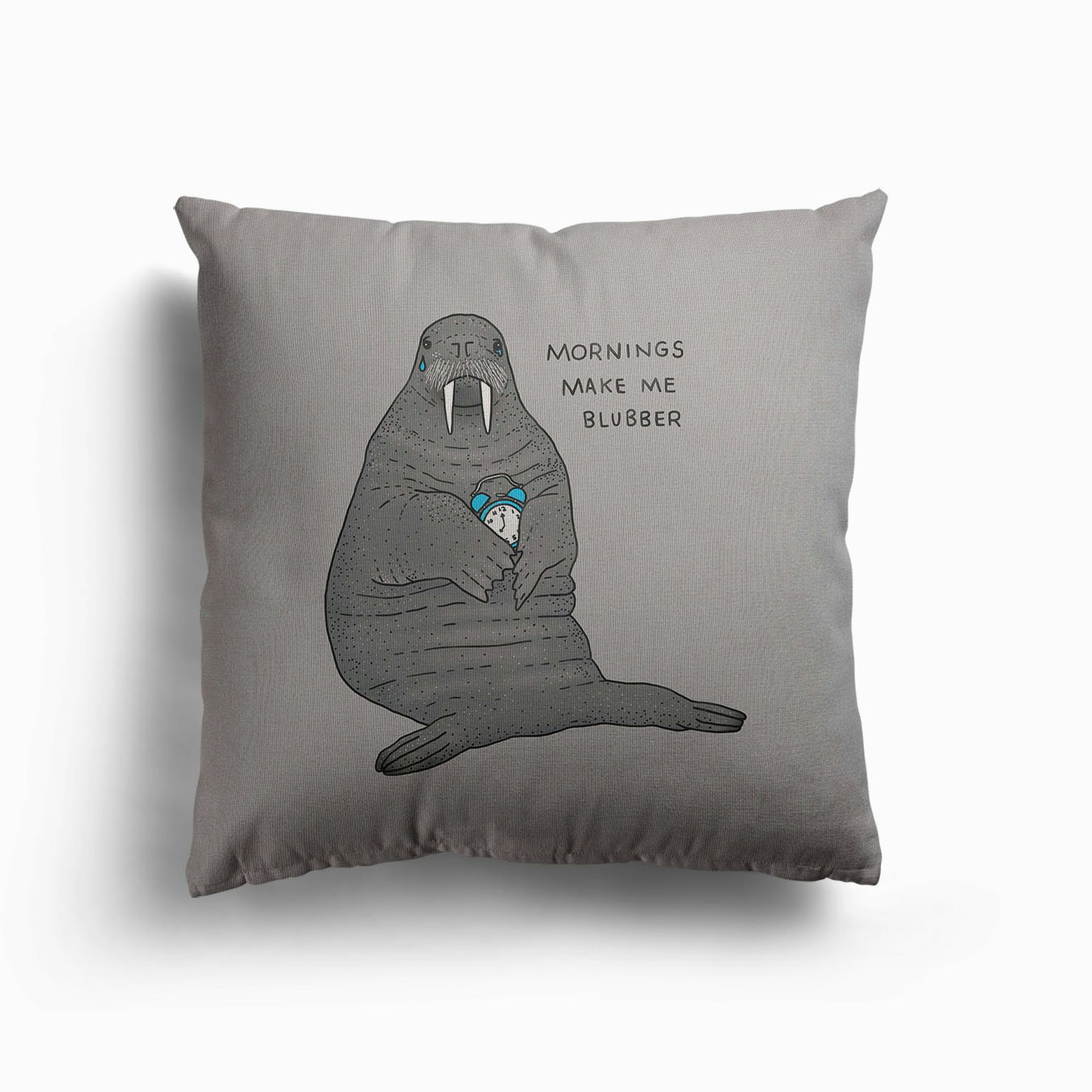 Weepy Walrus Canvas Cuscino