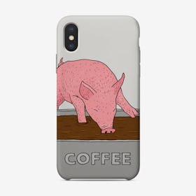 Coffee Pig Phone Case