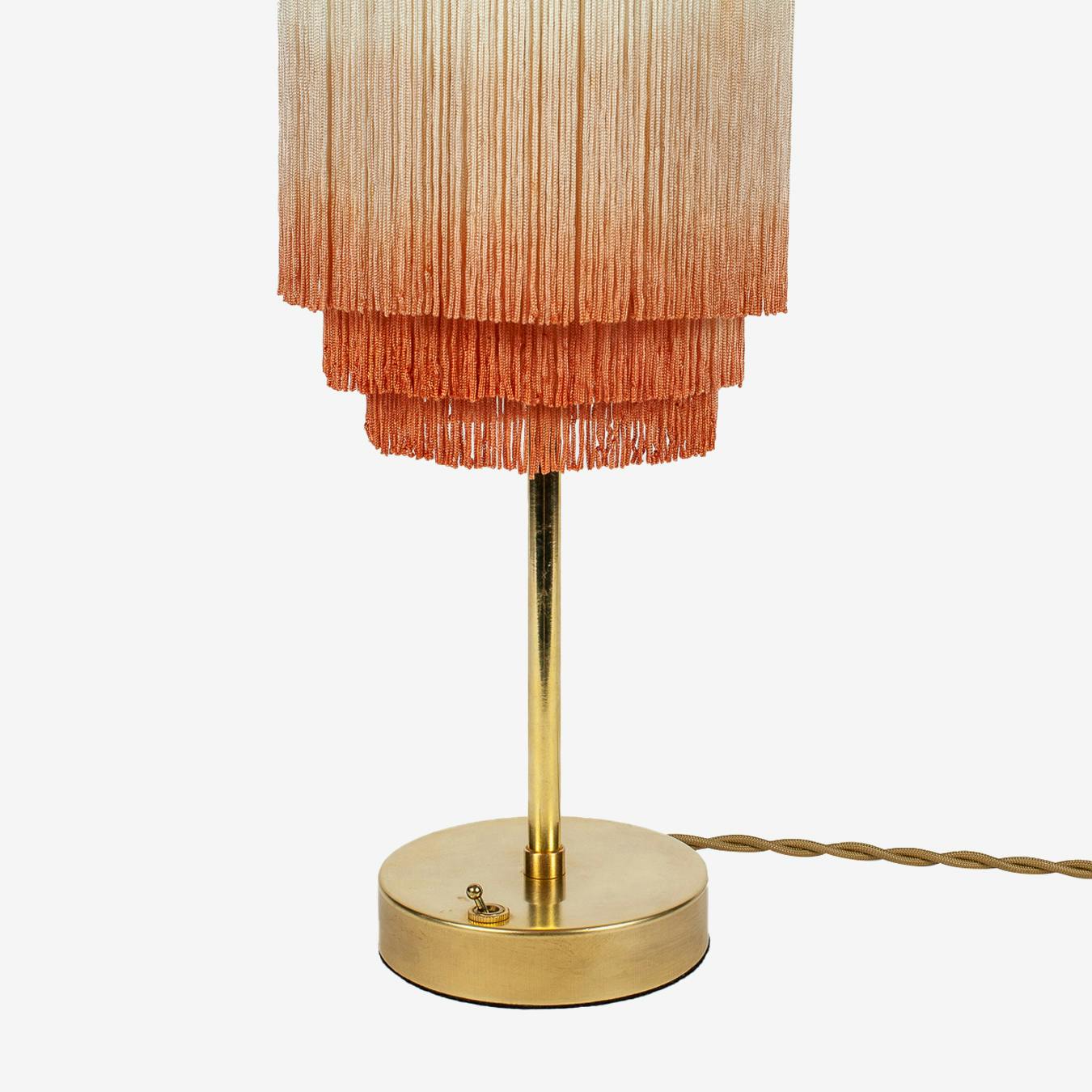 small brass table lamp