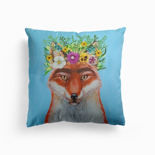 Frida Kahlo Fox Cushion