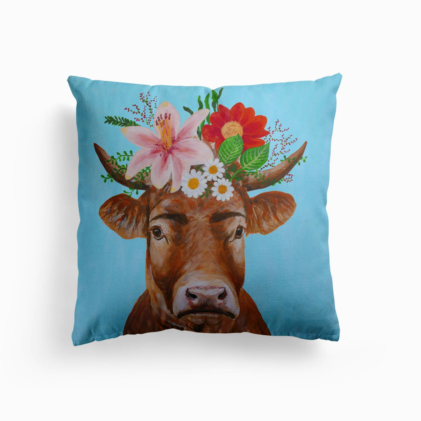 Frida Kahlo Cow Coussin