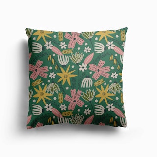 Cultivate And Celebrate Highland Canvas Cushion